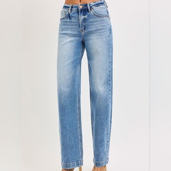 RISEN High Rise Wide Baggy But Not Too Baggy Jeans Size 0-15 - Picture 5 of 7